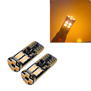 Par De Pingo Led Canbus Ambar Laranja 12/24V Lanterna Farol Carro moto caminhão em Oferta na Shopee