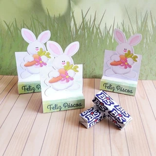 24 unid Porta Bis Duplo Páscoa lembrancinha Mimo empresa cliente em Oferta na Shopee