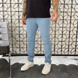 Calça Jeans Masculina Skinny Clara Homem Básica Linha Premium
