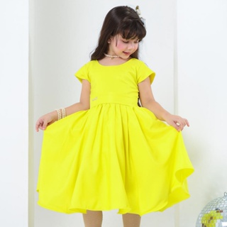 Vestido Infantil Amarelo em Oferta