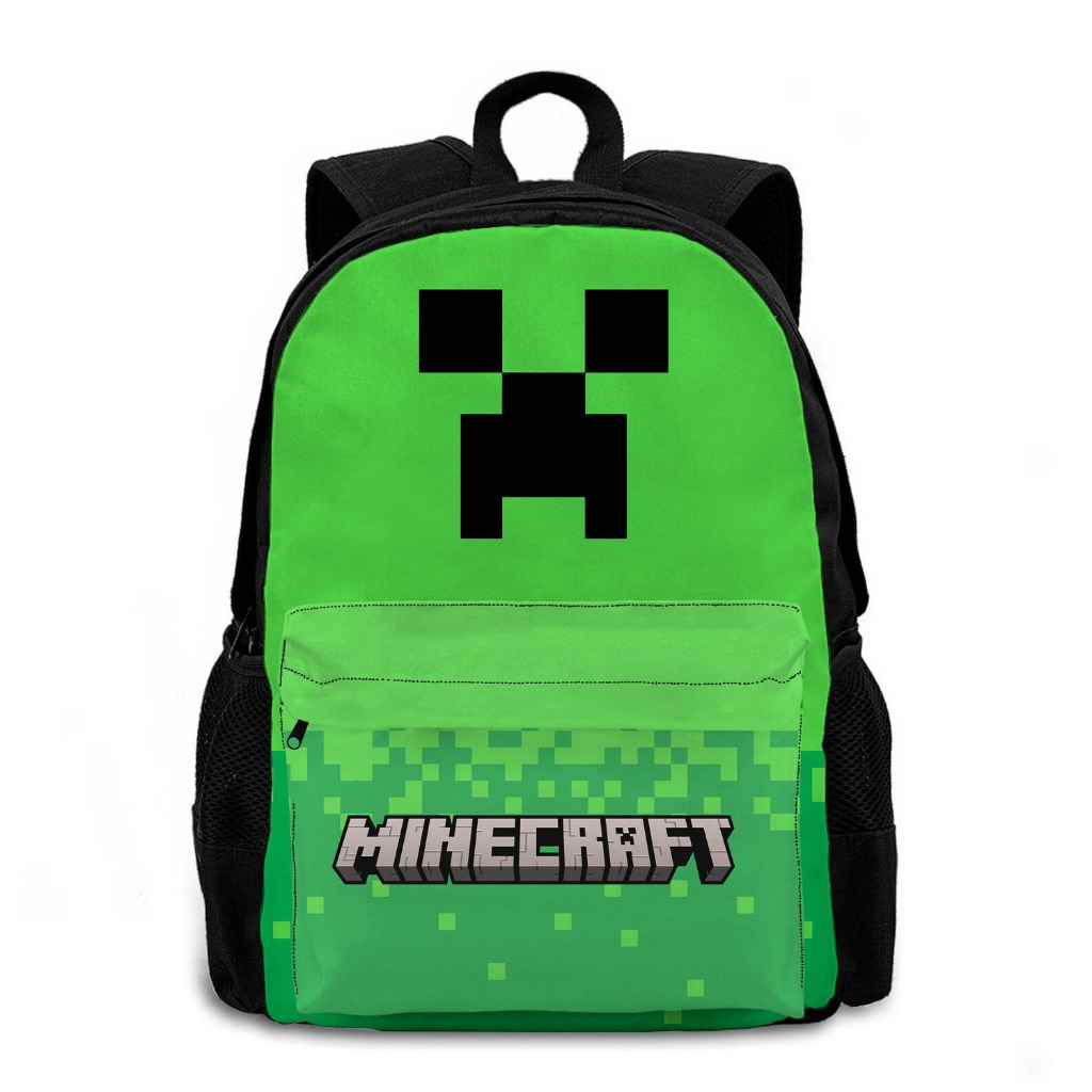 Mochila Escolar Bolsa Minecraft Creeper Jogo Desenho Resistente ...