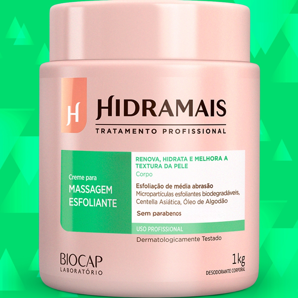 Creme Hidramais Esfoliante Corporal 1kg Massagem Profissional Para ...