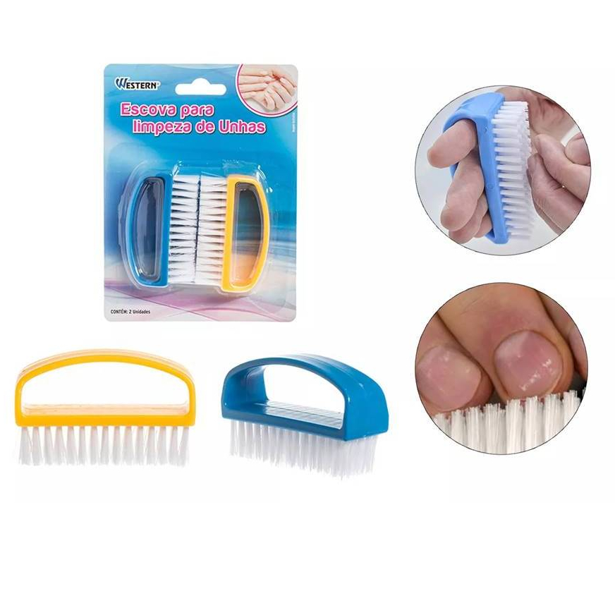 KIT COM 2 ESCOVINHA DE UNHA DE LIMPEZA FENIMA