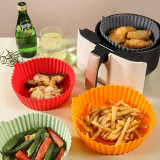 KIT 2 Forma De Silicone Para Air Fryer Forno Microondas Fritadeira Assadeira – Reutilizável Antiaderente Flexível -SE300145