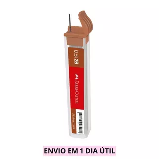 Grafite Faber Castell 0,5 2B - tubo c/ 24 unidades