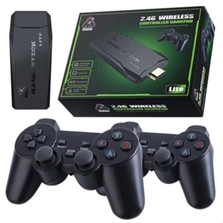 Video game Stick 4K Com 20000 Jogos 64gb 2 Controles Sem Fio Console Portatil Jogos Retro Video Game em Oferta na Shopee