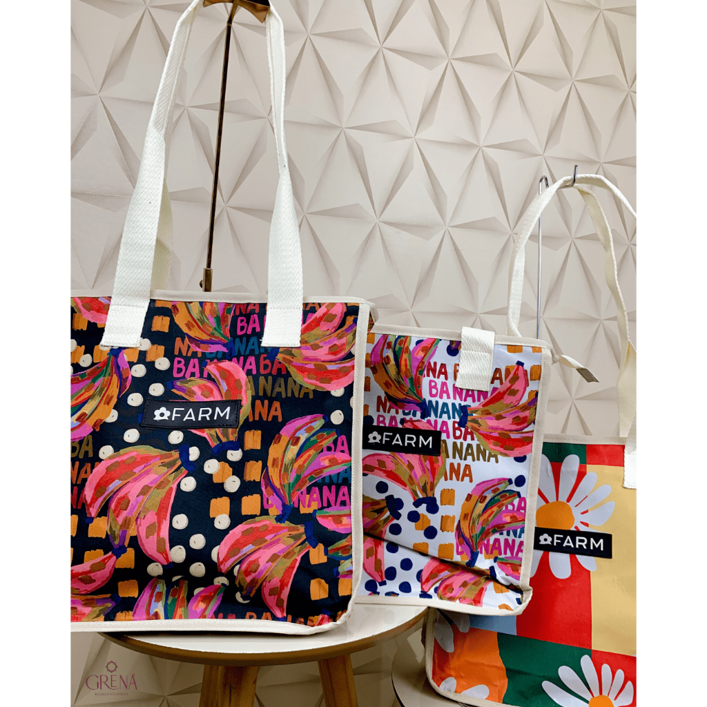 Bolsa Grande Farm Várias Estampas Rio de Janeiro Floral Estampada ...