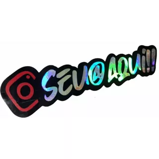 Adesivo Personalizado com seu NOME  Holográfico em Oferta na Shopee