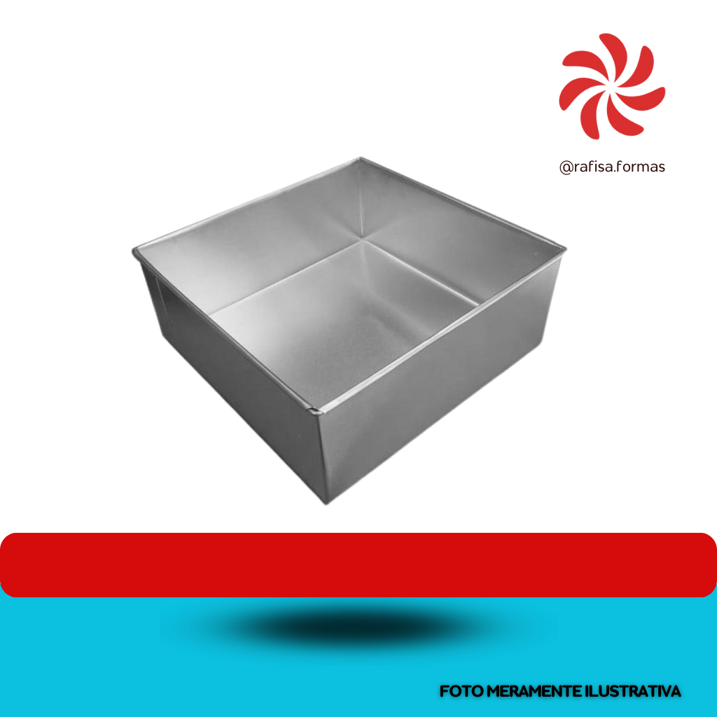 Forma Quadrada Para Bolos - 15x15x10