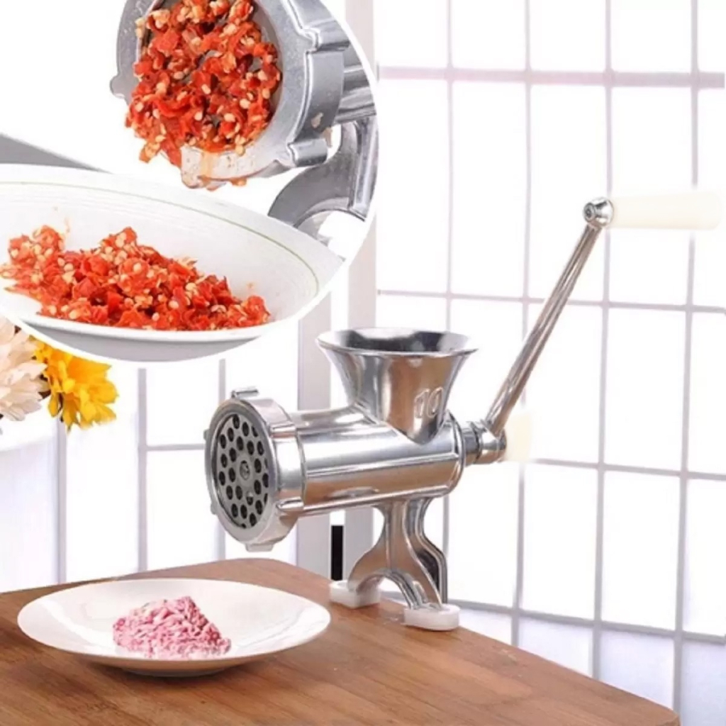 Moedor Manual De Carne, Com Manivela e Grampo de Mesa