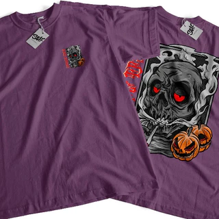 Camiseta Self Smoke Caveira Smoke Hallowen Style Horro Smoke