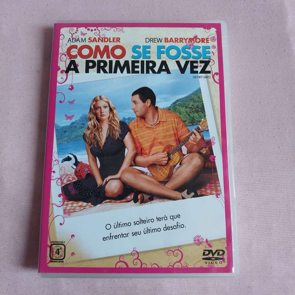 DVD Como Se Fosse a Primeira Vez - Adam Sandler Drew Barrymore | Shopee ...