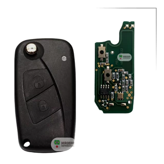 Chave canivete Fiat 2 botões Punto / Doblo / Palio Adventure com placa - CÓD : ORG-012