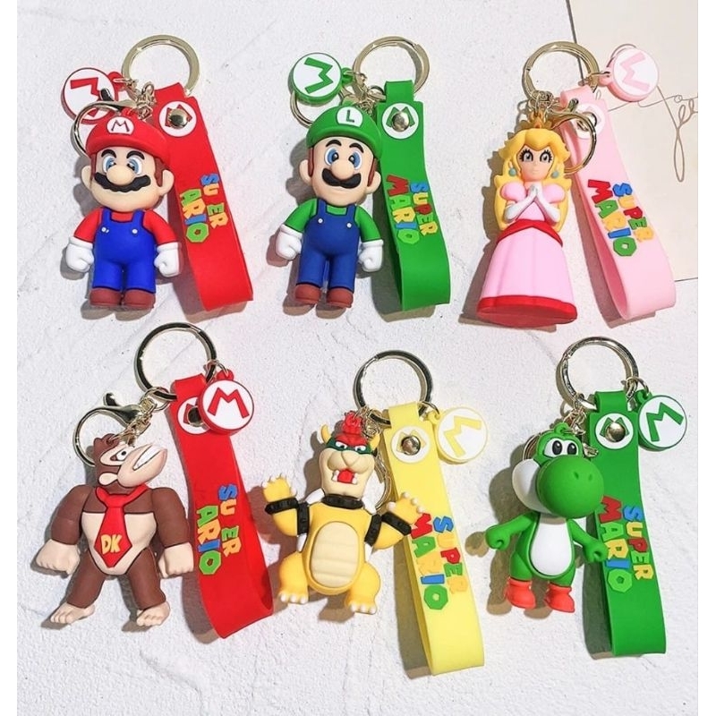 Chaveiro Luigi Mario Brothers Gorilla Series Princesa Yoshi Mochila ...