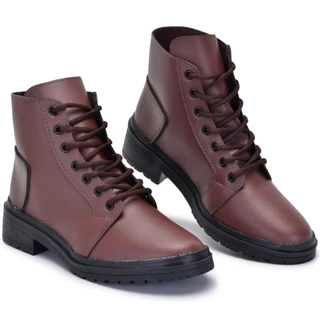 Bota Feminina Com Salto Baixo Cano Curto Envio Imediato