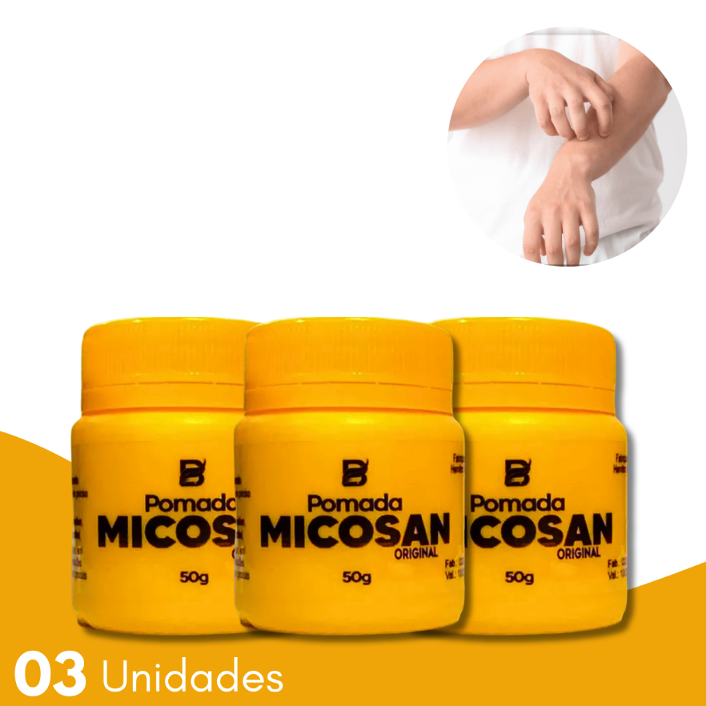 3 Pomadas Micosan Original P/ Micoses, Coceiras Pano Branco | Shopee Brasil