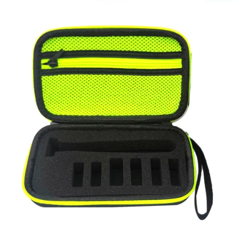 ESTOJO CASE BARBEADOR ELÉTRICO ONEBLADE PHILIPS PREMIUM COM ESPUMA DE PROTEÇÃO Caixa De Armazenamento Para Barbeador Philips, Eva Caso Portátil Aparador Barbeador Elétrico Viagem Caso Capa Protetora QP2520 / 90 QP2520/ 70 QP2630 / 70 QP2522 / QP2530