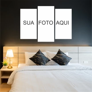 Quadros Mosaicos 3 Pçs Grande Personalizado Com Sua Foto Sala Quarto Casa ANIVERSARIO CASAMENTO CASAL CRIANCA FORMATURA