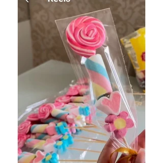 1- pirulito com marshmallow