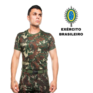 DRY-FIT Camisa Exército Masculina Camisa Camuflada Militar Manga Curta Camiseta Academia Caça e Pesca Camiseta Camuflada UNISEX