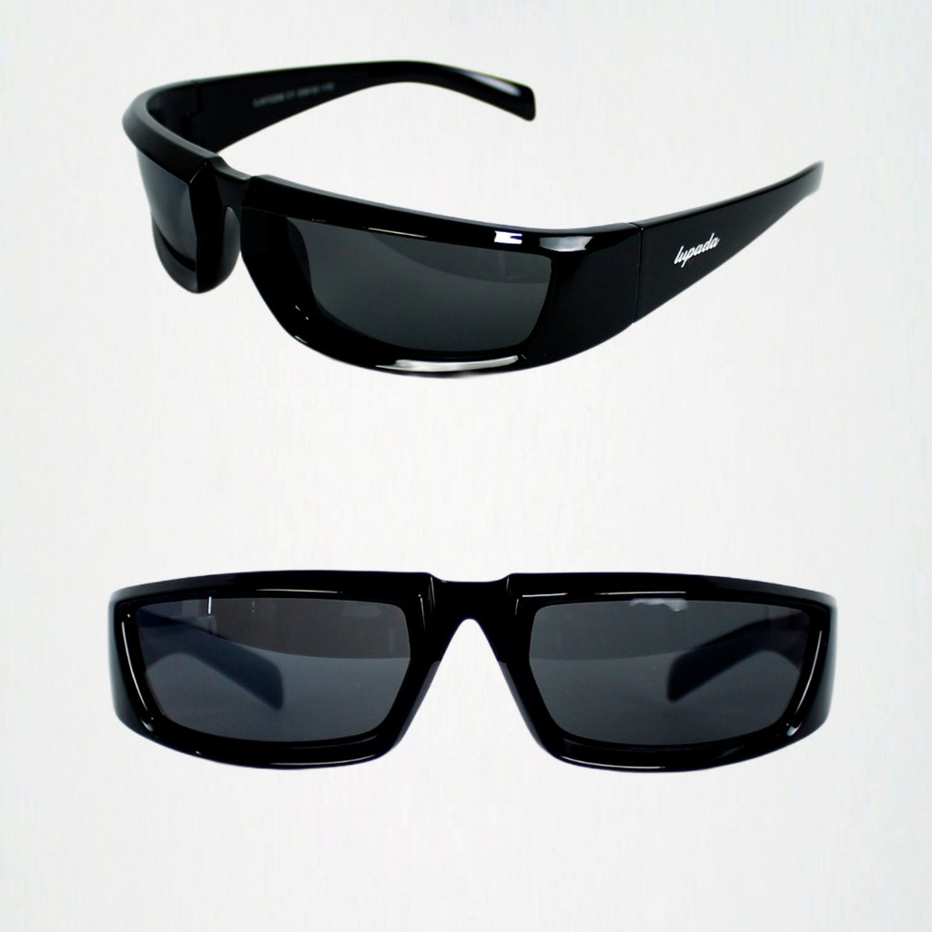 Óculos Exclusivo Hype Artistas Matue Ret Anitta Luxuoso Marca de Luxo Original Retangular Y2K Moda Hip Hop Extravagante Preto Escuro Proteção UV