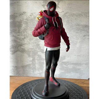 Spider man Miles Morales Homem Aranha Colecionável Estatueta 22cm