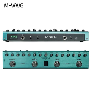 Pedal multi-efeitos M-VAVE Tank-G 36 predefinições 9 ranhuras para pré-amplificador 8 ranhuras para cabina de infravermelhos 3 efeitos de modulação/atraso/reverberação Recarregável