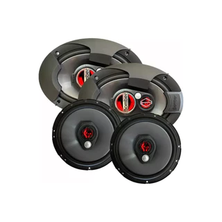 Kit Fácil Falante Bomber 6 Pol + 6x9 Pol 250rms Prático Bbr6 Bbr6x9