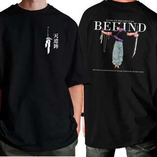 Camiseta OVERSIZED Algodao Toji Fushiguro Inverted Spear Of Heaven Behind Jujutsu Kaisen Unissex