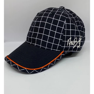 Boné quadriculado Premium Sport Jacare Lateral Lala LC Aba Curva Masculino e Feminino Fita de Couro Todas as Cores Boné 1ª linha