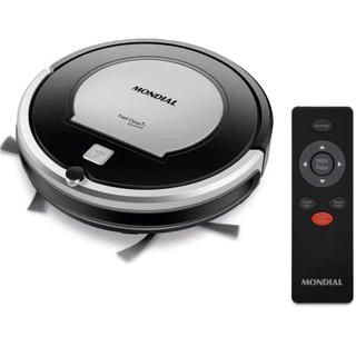 Robô Aspirador De Pó Mondial Fast Clean Advanced RB-0 Preto/Inox