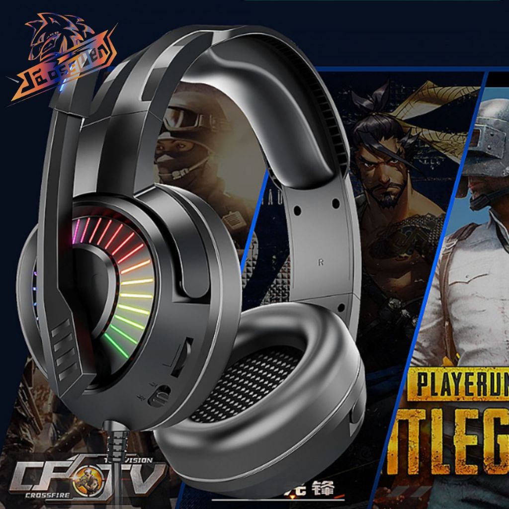 Headset Gamer Fone de ouvido HeadPhone Com Microfone Profissional para PC jogos GT-67