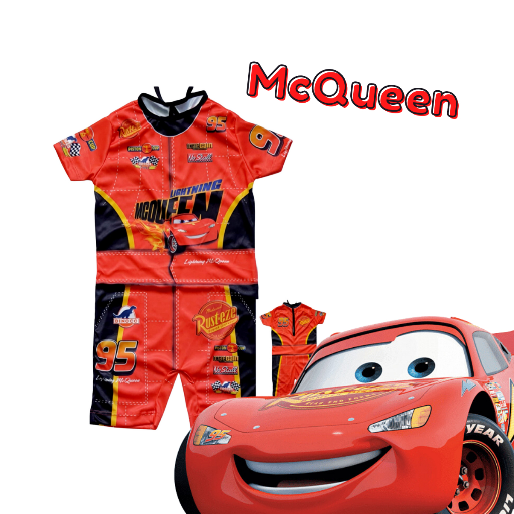 Fantasia Roupa Relâmpago Mcqueen Carros Piloto infantil