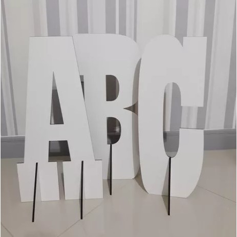 14 Letras Ou Números Mdf 60cm De Altura Fica Em Pé