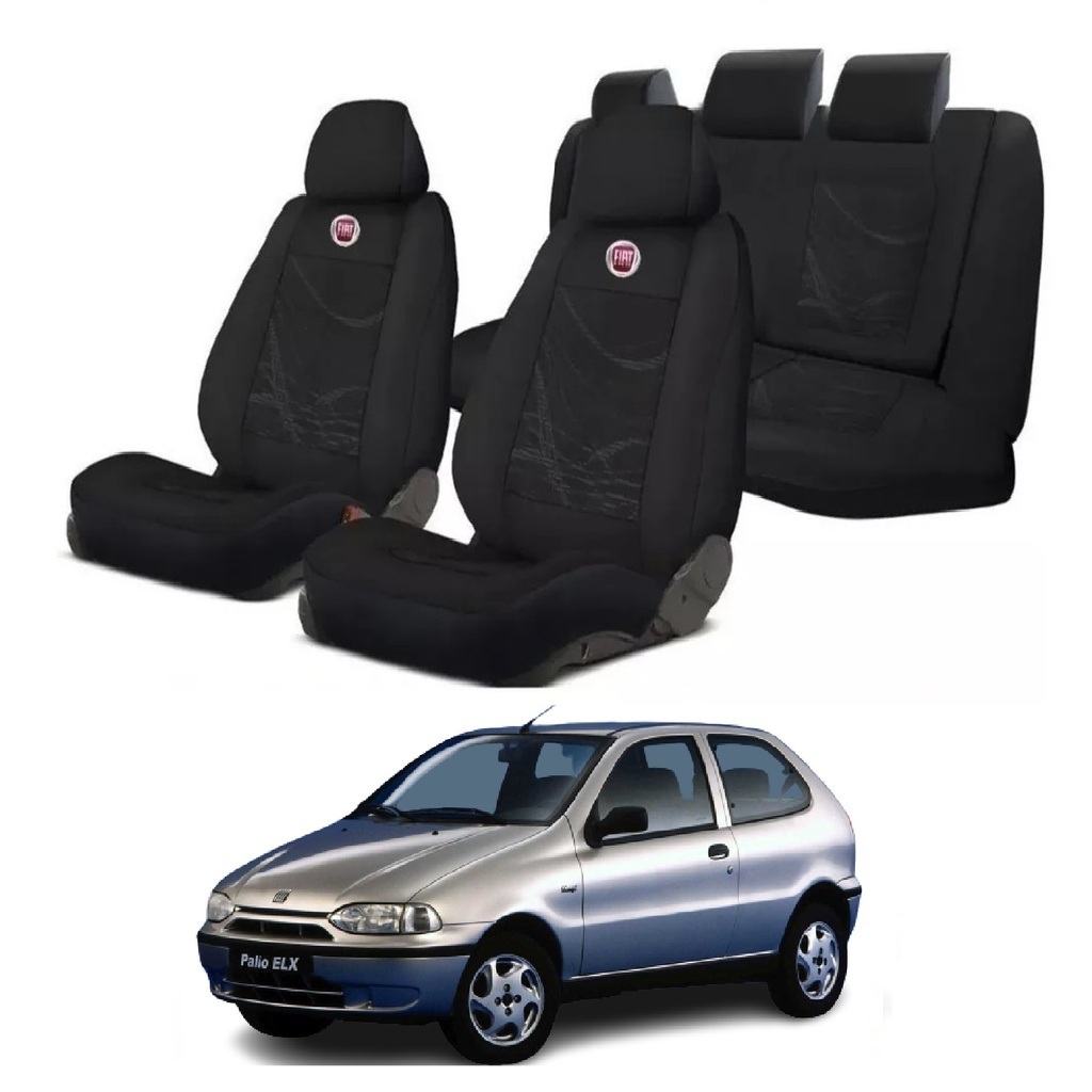 capas p/ bancos fiat palio com logo 96 97 98 99 2000 2001 2002 2003 ...