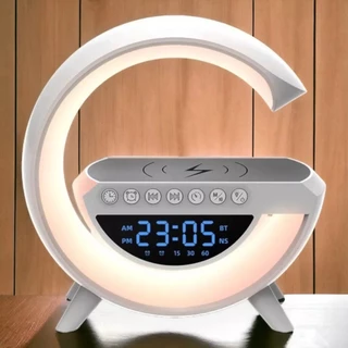 Caixinha De Som G-speaker smart station Carregador Indução Sem Fio Multifunçao Altofalante Bluetooth pra iphone e android iluminaria BIVOLT
