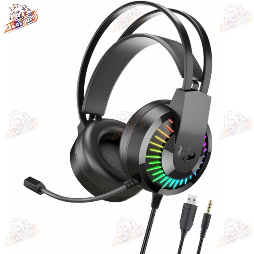 Headset Gamer Fone de ouvido HeadPhone Com Microfone Profissional para PC jogos GT-68