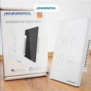 Interruptor Inteligente Wi-Fi Novadigital 4 Botões Original