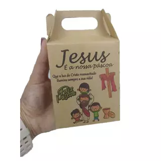 Caixinha Maletinha Páscoa Cristã Lembrancinha Kraft em Oferta na Shopee