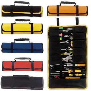 Bolsa de Ferramentas Dobrável em Oxford 600D Alça Resistente Multiuso Impermeável 22 Bolsos