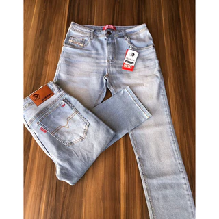 calça jeans masculina slim tradicional para trabalho com elastano