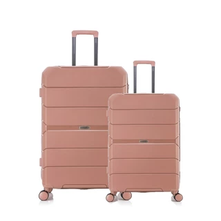 Kit 2 Mala Bordo Viagem Nacional Internacional Com 4 Roda dupla 360º, Cadeado TSA, Divisório Interno