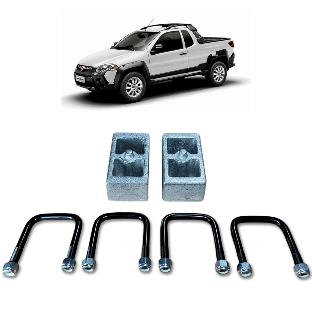 Strada .../2020 Kit Lift Elevação Traseira Completa 4cm | Shopee Brasil