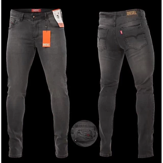 Calça jeans masculina slim tradicional com elastano trabalho