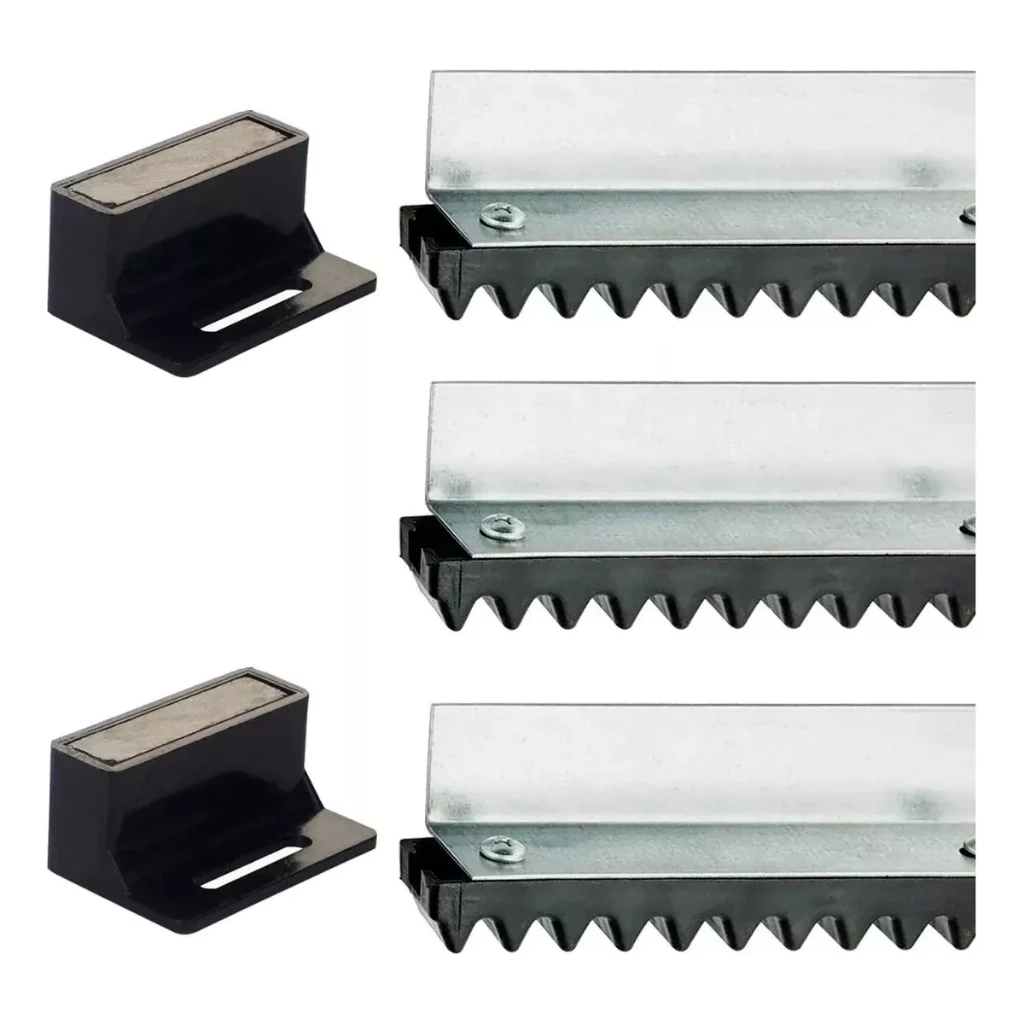 Kit 3 Metros Cremalheiras Motor De Portão Todas As Marcas mais 1 Par De Imãs