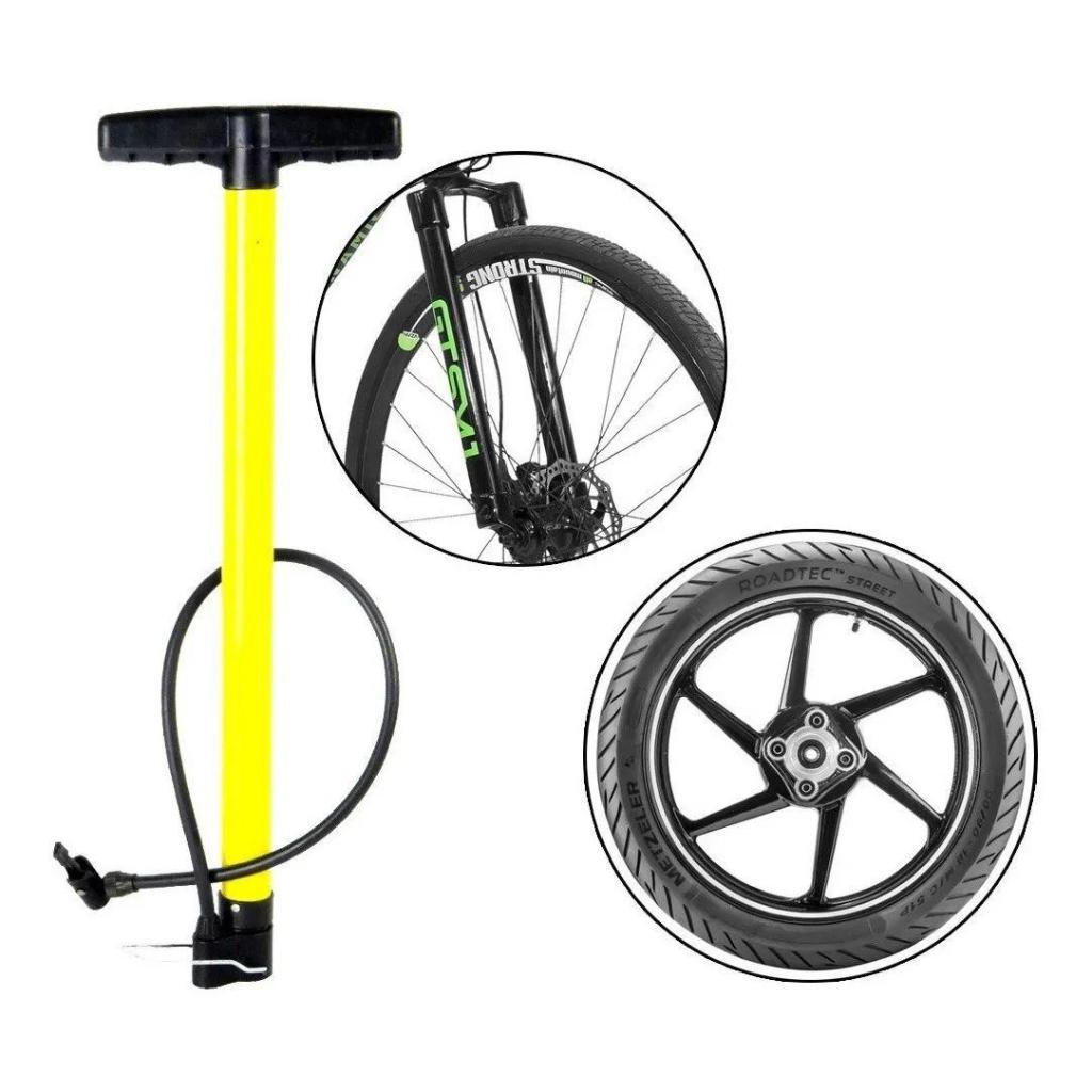 Bomba De Ar Encher pneu Bike bicicleta Moto Vertical 50cm Fertak