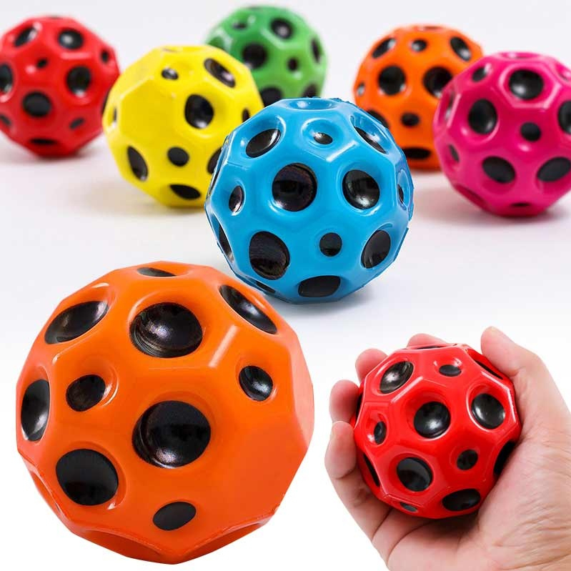 Brinquedo Bola Lunar Espacial Elástica Anti Gravidade Terapia Massagem Funcional 6,6cm Divertida