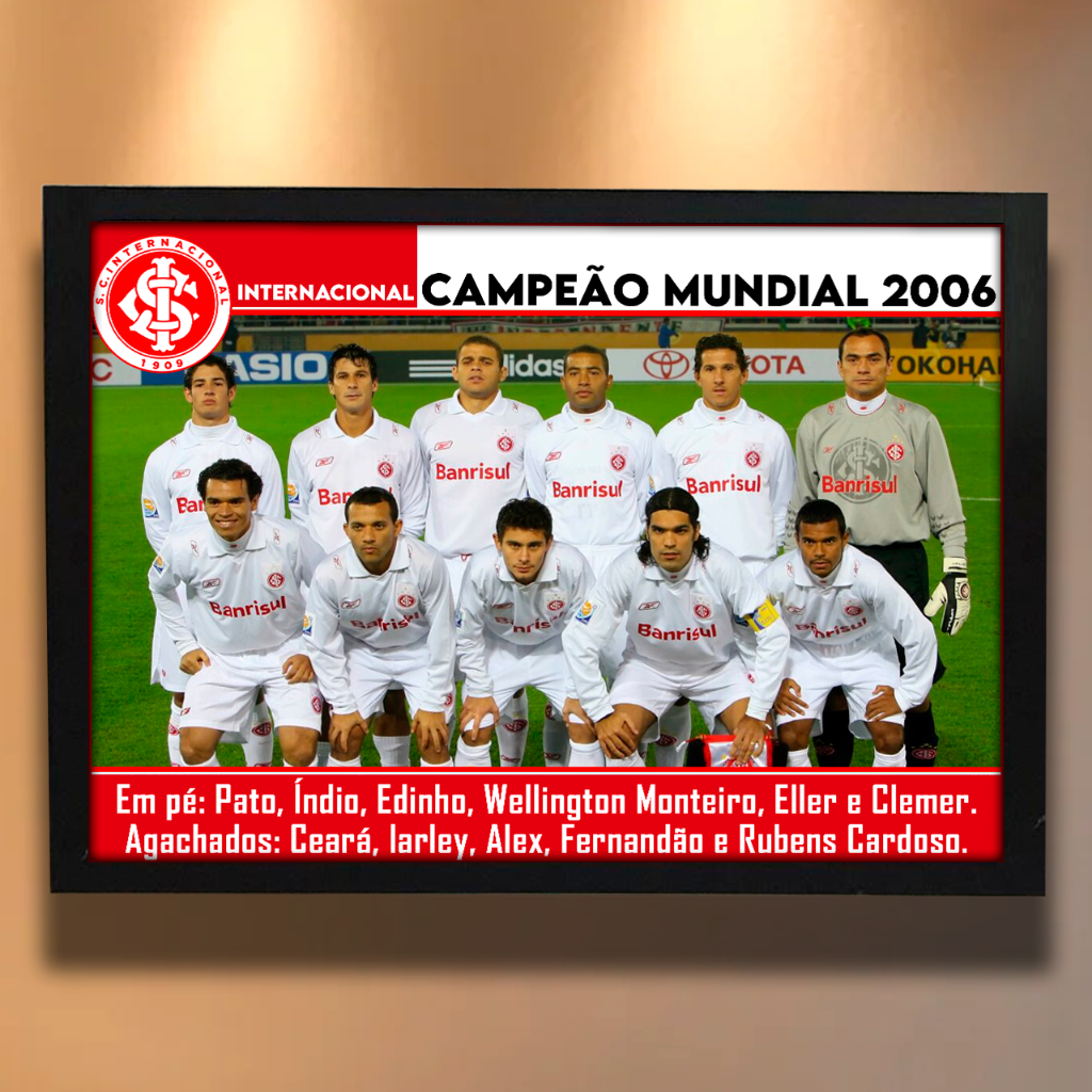 kit 3 Posters - Internacional Campeão - Mundial, Libertadores, Brasileirão - Inter