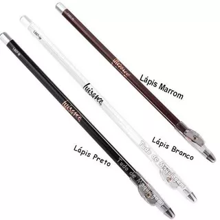 Luisance kit 3 Lapis Preto,branco e Marrom Para Olhos C Apontador L887