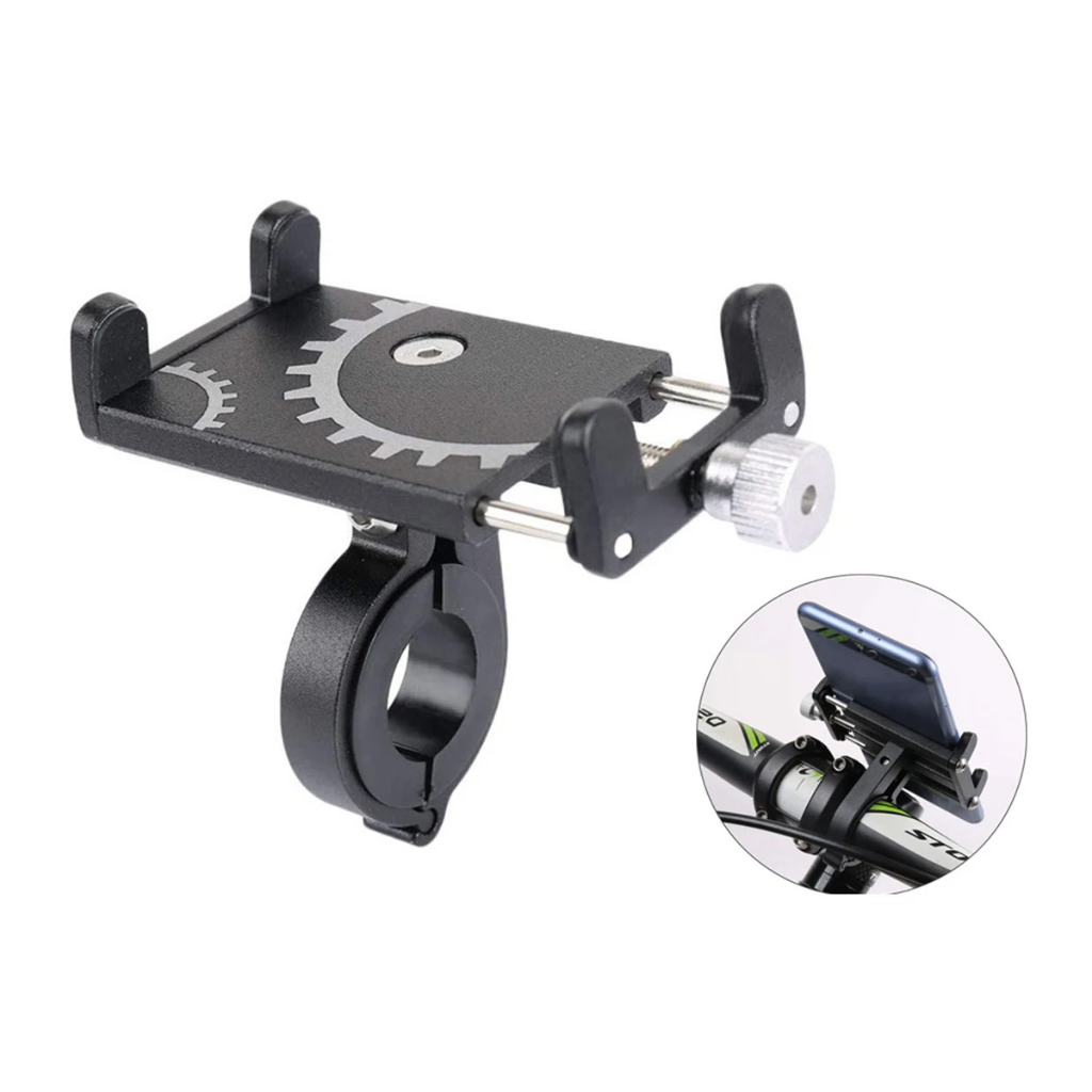 Suporte Para Celular GPS Bike Bicicleta E Moto Em Aluminio